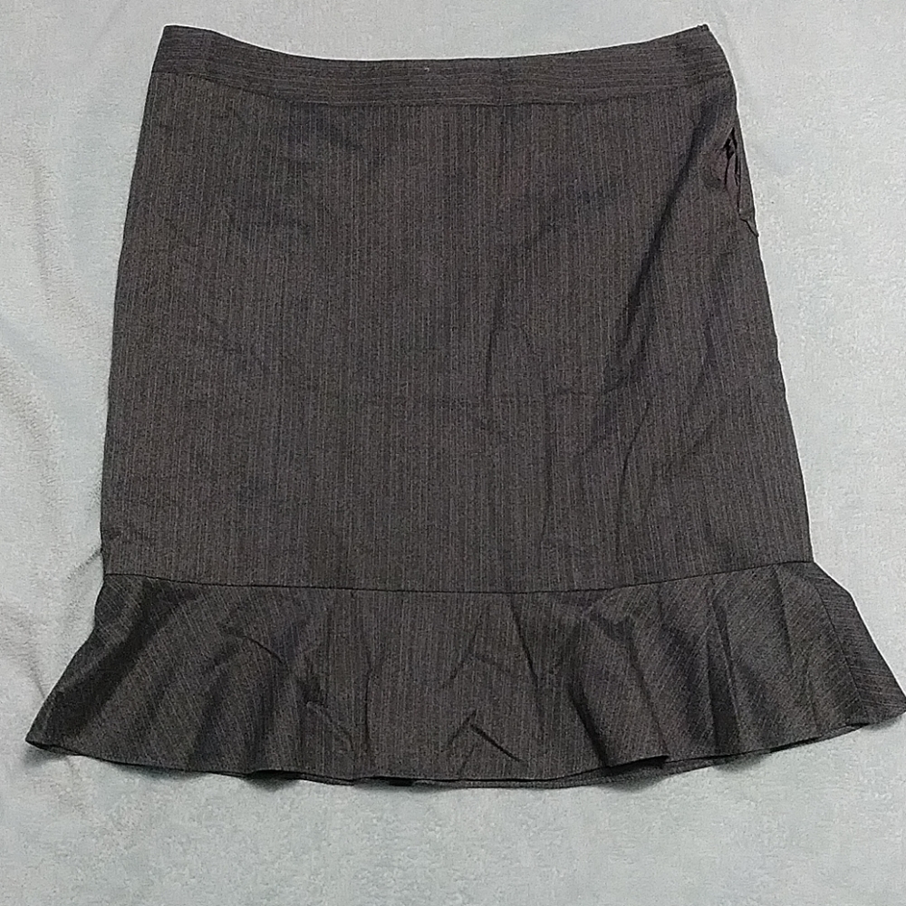 Pinstripe grey skirt